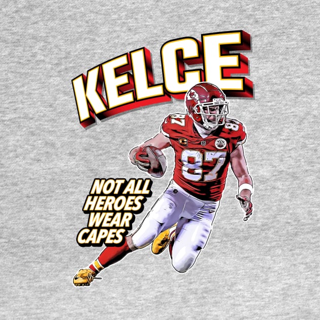 Travis Kelce Superhero by Super Secret Villain